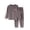 Gray W, variant on OVAFBAU Boys Girls Long Sleeve Thermal Outfits Set Boys Girls Solid Fleece Hooded Outfits Long Sleeve Pants Set Outfits Set