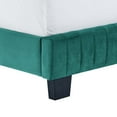 thumbnail image 4 of Modway Celine Channel Tufted Performance Velvet Queen Bed in Teal, 4 of 8