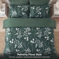 thumbnail image 3 of U by Bedsure Queen Comforter Set Forest Green, Bed in a Bag Queen Size Bedding, 7-Pieces Botanical Flowers Spring Comforter, Sheets, Pillowcases & Shams, 3 of 9
