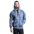 thumbnail image 5 of G-Style USA Men's Heavyweight Zip-Up Hoodie Sweatshirt HL13102 - Denim Blue - Large, 5 of 7