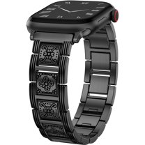 TOYOUTHS Compatible with Apple Watch Band for Women 42/41/40/38/44/45/46/49mm, Mosaic Style Stainless Steel Bracelet Strapfor iWatch Ultra Series 10 9 8 7 6 5 4 3 SE