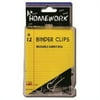 Binder Clips - 12 Count - 3/4"(Pack of 48 )