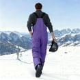 thumbnail image 4 of Oksale Plus Size Snow Suits for Men Insulated Overalls Winter Warm Ski Suit for Snowboard Outdoor with Pockets 2025 Purple L, 4 of 10