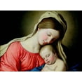 thumbnail image 2 of Sassoferrato 24x19 White Modern Wood Framed Museum Art Print Titled - Beata Vergine con Bambino, 2 of 4