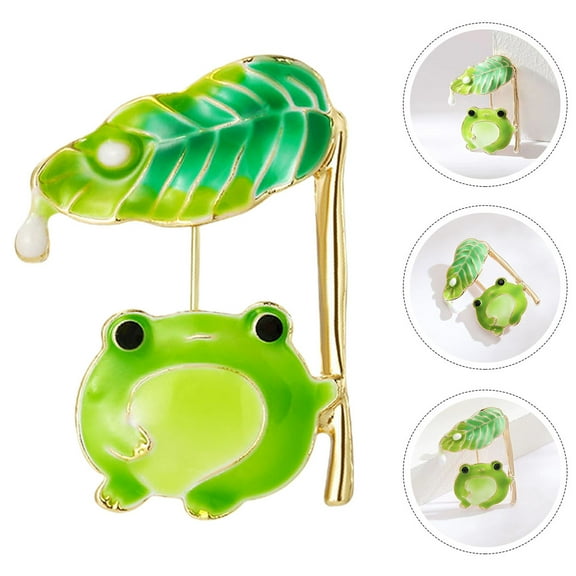 NICEXMAS Multi Color Frog Enamel Pin Metal Brooch for Clothes Hats Backpacks with Alloy Material