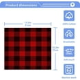 thumbnail image 5 of SKYSONIC Buffalo Plaid Washcloths Set of 4, Highly Absorbent Soft Cotton Fingertip Towels for Bathroom, Kitchen, Gym, Spa, Home Decor 12 x 12 Inch, 5 of 7