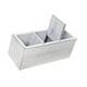 thumbnail image 4 of Organizador de escritorio de madera con soporte para control remoto y portalápices para mesilla de noche. Blanco, 4 of 9