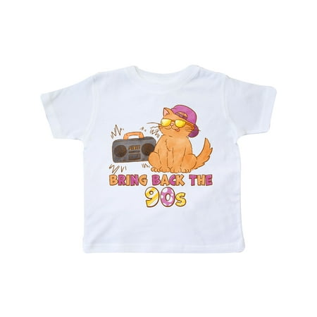 

Inktastic Bring Back The 90s Cool Orange Cat Gift Toddler Boy or Toddler Girl T-Shirt