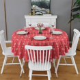 thumbnail image 2 of Christmas Round Tablecloth 60x60in(153x153cm) – Waterproof Polyester Table Cover with Full Print Design, Wrinkle Resistant & Washable for Kitchen Dining Party Decor, 2 of 6