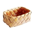 thumbnail image 1 of Hand Woven Wood Chip Storage Basket Flower Baskets For Plantable Plants Crafts Decoration Basket, 1 of 9