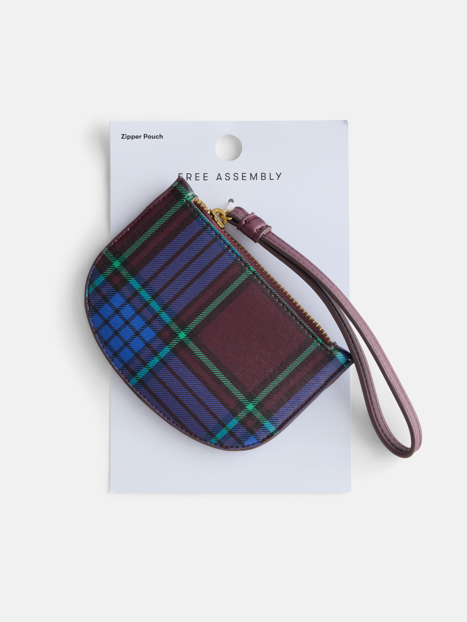Free Assembly Women's Wristlet Wallet, Merlot Wine