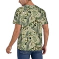 thumbnail image 2 of Hirioo Tropical Plants Green for Men's Baseball T-shirt Shirts Short Sleeve Casual Summer Button Stretch T Shirts,Size S-4XL-Medium, 2 of 7