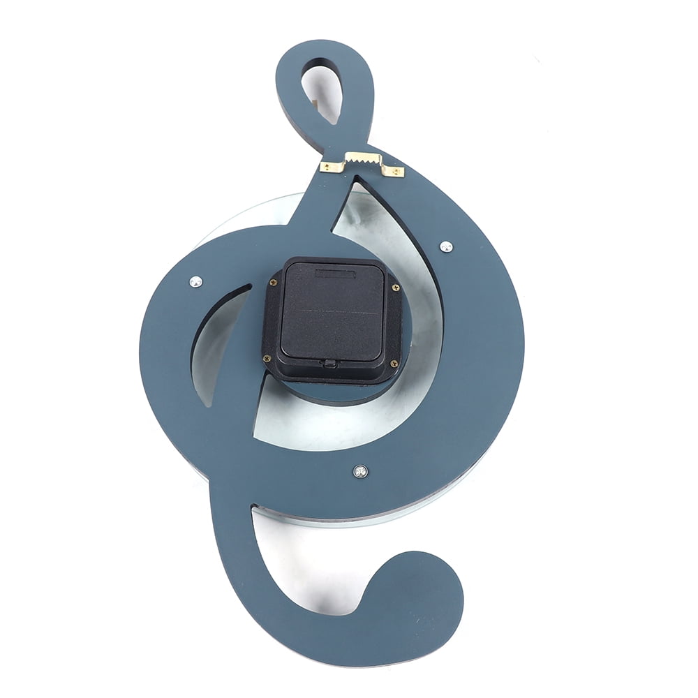 Miumaeov Musical Note Creative Electronic Wall Clock Fashionable Silent Decorative Clock Personality Mute Quartz Clock