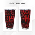 thumbnail image 3 of Saiise Geometry Dash Print Tumbler 20 Oz Stainless Steel Vacuum Insulated with Straw Coffee Cup for Home,Office,Outdoor Works Great for Ice Drinks and Hot Beverage, 3 of 8
