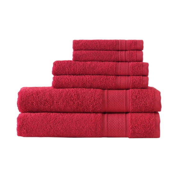 6-Piece Traditional Soft Turkish Bath Towel Set