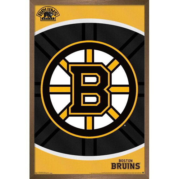 NHL Boston Bruins - Logo 14 Wall Poster, 14.725" x 22.375", Framed