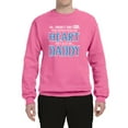 thumbnail image 2 of Girl Stole My Heart She Calls Me Daddy Daughter Girl Dad Father Gift | Mens Father's Day Crewneck Sweatshirt, Neon Pink, Large, 2 of 4