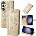 thumbnail image 1 of Funda Cartera FOXDOCK para Samsung Galaxy S23FE , Flip PU con Relieve de Gatos y Perros, Tarjetero y Soporte, 1 of 6