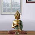 thumbnail image 4 of Estatua de Buda Budismo Adornos hindúes Fengshui Escritorio Sala Resina Siéntate B Gloria Estatua de Buda de resina, 4 of 8