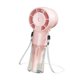 thumbnail image 3 of Ventilador de mano nebulizador Ventilador personal Multifunción Elegante USB Ajuste de 4 velocidades rosa, 3 of 9