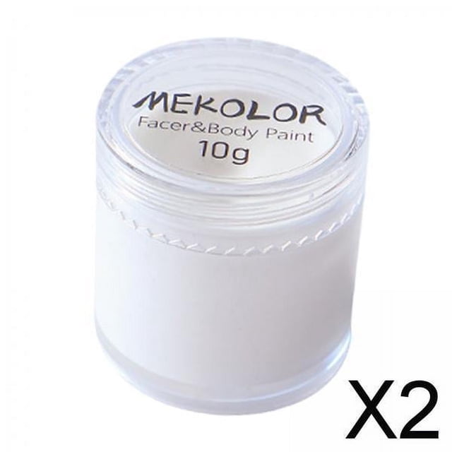 2X pintura corporal facial pigmento de pintura facial profesional para fiesta cosmética de Halloween 2 piezas