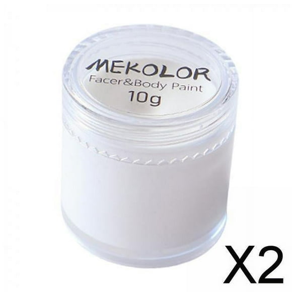 2X pintura corporal facial pigmento de pintura facial profesional para fiesta cosmética de Halloween 2 piezas