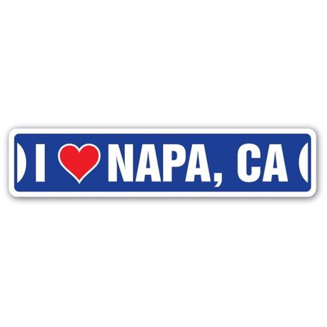 SignMission SSIL-Napa Ca Street Sign - I Love Napa, California