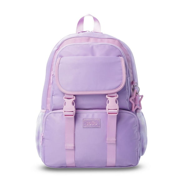 TOTTO Mochila Escolar Mediana para Niña con Bolsillo para Botella | 20 L CLUW M purpura M