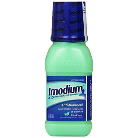 3 Pack Imodium Anti-Diarrheal Mint Flavor Liquid 8 Oz Each