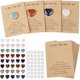 thumbnail image 1 of 40 juegos de tarjetas de felicitación de San Valentín con piedras naturales en forma de corazón, tarjetas románticas para intercambiar, recuerdos de fiesta, regalo de cumpleaños para celebraciones n, 1 of 4
