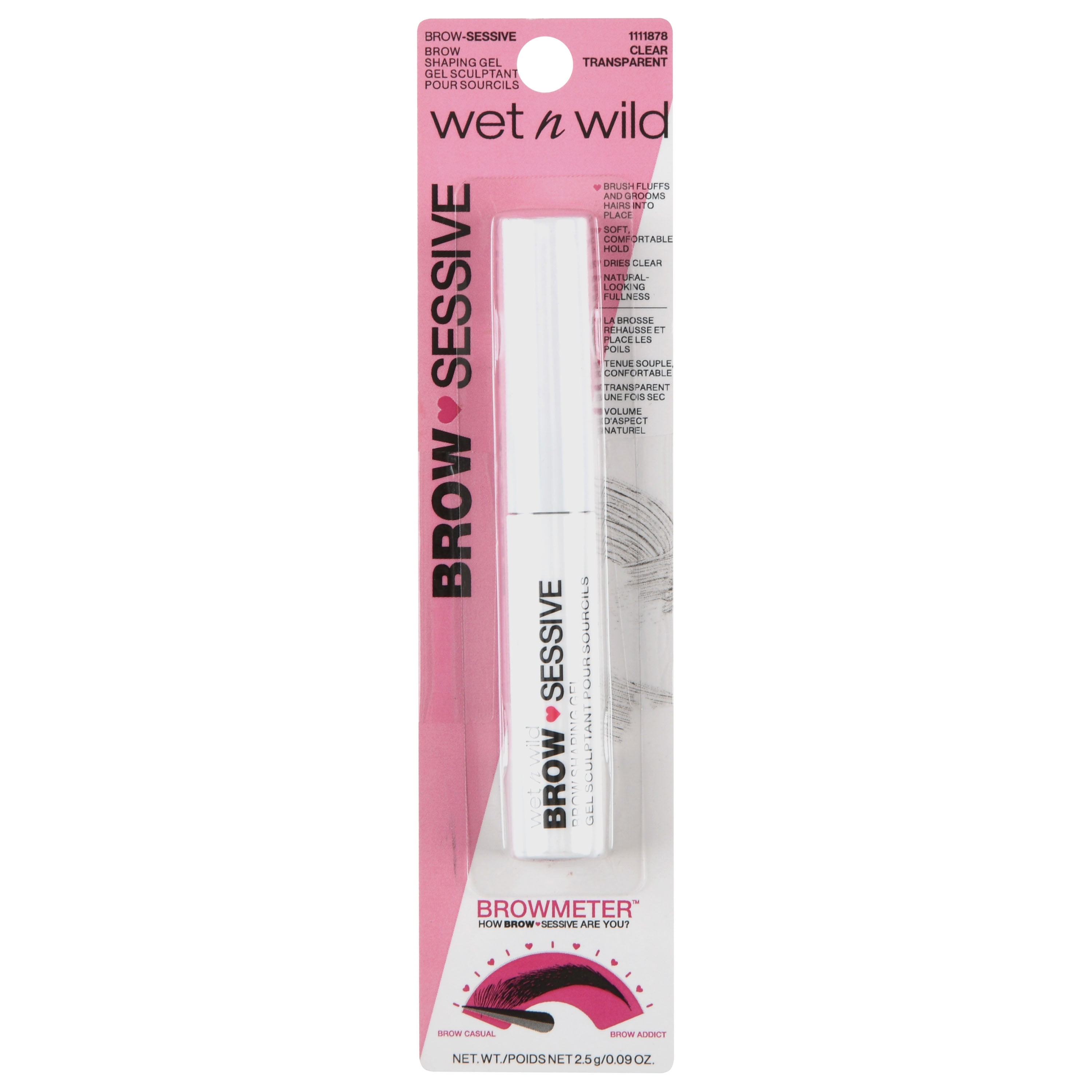 wet n wild Brow-sessive Eyebrow Shaping Gel, Clear, 0.1 fl oz