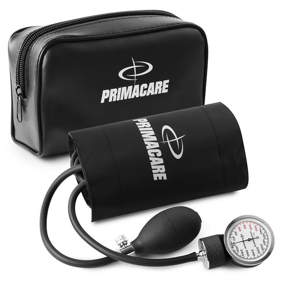 Primacare DS-9193WM Classic Series Large Adult Size Professional Blood Pressure Kit with Aneroid Sphygmomanometer, Latex Free Inflation System BP Kit with Nylon Cuff
