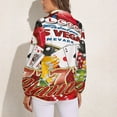 thumbnail image 2 of Las Vegas Casino Gambler Long Sleeve Blouse Woman Streetwear Casual Shirts Summer Oversize Woman Streetwear Clothing Birthday Present, 2 of 7