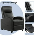 thumbnail image 5 of CONCETTA Massage Recliner Sofa Chair, 160° Reclining, Vibration Massage, 275lb Capacity, Black, 5 of 7