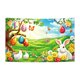 thumbnail image 2 of Pintura de fondo de Pascua con diseños de huevos y conejitos, ideal para fiestas o como accesorio fotográfico para celebraciones de Pascua en interiores y exteriores. Decoración del hogar, decoración, 2 of 3