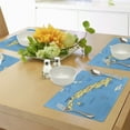 thumbnail image 4 of Ambesonne Ocean Place Mats Set of 4, Republic of Cuba Modern, Standard Size, Blue White Yellow, 4 of 6