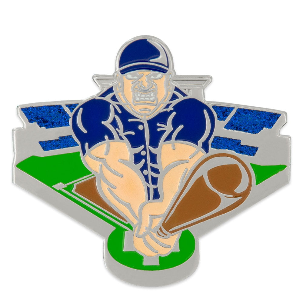 PinMart's Baseball Player in Field Sports Trading Enamel Lapel Pin