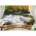 thumbnail image 4 of IDEA4WALL 4pcs Landscape from Balcony Peel and Stick Wallpaper Removable Wall Murals Large Wall Stickers for Home Decoration, 66"x24", 4 of 5
