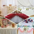 thumbnail image 5 of Efavormart 21ft White Accordion Pleat Polyester Table Skirt for Kitchen Dining Catering Wedding Birthday Party Decorations Events, 5 of 8