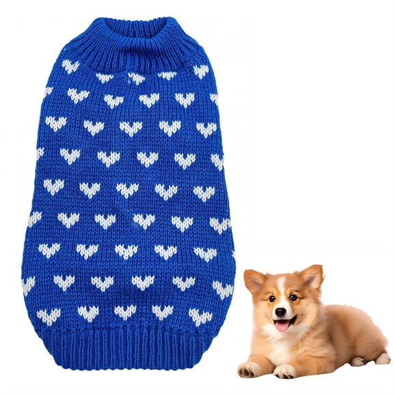 GASTROPOD 1Pcs Dog Sweater,Polyester Dog Clothes,Dog Dresses,Blue,Xs