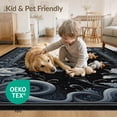 thumbnail image 4 of ODIKA 3'x5' Washable Throw Rug Stain Resistant, Low Profile, Non-Slip Gothic Moth Snake Border Mystical Whimsical Witchy Witch Themed for Entryway, Kitchen, Mudroom, 4 of 7