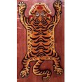 thumbnail image 3 of Tiger Rugs 3x5 Feet Skin Shape Area Rugs for Modern Home Decor, Living Room, Carpet Handmade Tufted 100% Woolen Tibetan Rugs, Animal Printed Carpet for Child Room Bedroom by Modern Carpet (2x3 Feet), 3 of 8