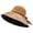 C_Khaki, variant on Siminsem Breathable Cotton Sun Hat for Women with Ponytail Hole, UPF 50+ Wide Brim Gardening Cap, Foldable Beach Protection Summer Hat for Hiking Travel Outdoor Activities, Black, One Size