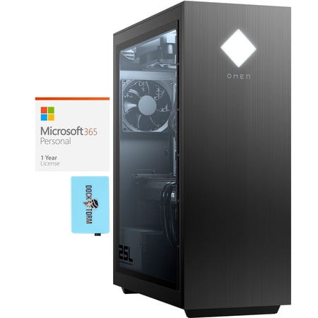 HP OMEN GT12-0124 25L Home & Business Desktop (Intel i5-10400 6-Core  GeForce GTX 1660 Super  32GB RAM  2TB PCIe SSD  Wifi  USB 3.2  HDMI  Bluetooth  Win 11 Pro) with Microsoft 365 Personal   Hub