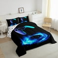 thumbnail image 3 of Manfei Gaming Gamepad Comforter Sets Full Size, Modern Game Lover Down Comforter, Teens Boys Girls Reversible Bedding Full Comforter Set, Ultra Soft Bedroom Decoration, 3pcs, 3 of 8