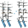 thumbnail image 3 of Wood Organizer Metal Rack - 6-Tier Detachable Lumber Storage Metal Rack & Adjustable Wall Mount Wood Storage Lumber Organizer Rack for Garage Basement Shed Or Workshop, 3 of 7
