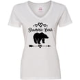 thumbnail image 3 of Inktastic Grammie Bear Grandma Women's V-Neck T-Shirt, 3 of 5