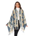 thumbnail image 3 of FORMRS Womens Scarf Winter Soft Long Big Warm Shawls Wrap Tassel Scarves, Winter Village, 3 of 9