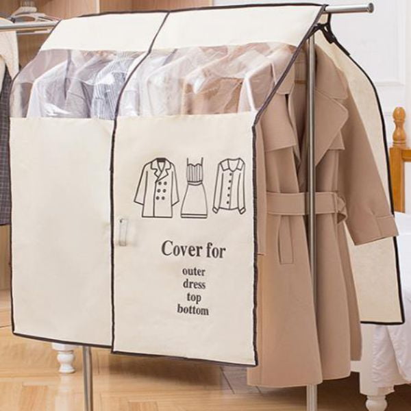 Garment Rack Cover Large Hanging Clothes Protector Dustproof Coat Dress ...