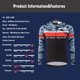 thumbnail image 5 of Camiseta de ciclismo profesional de manga larga KEMALOCE Camo para hombre, color negro, para primavera, para ciclismo de montaña, de poliéster, de manga larga, transpirable, 5 of 5